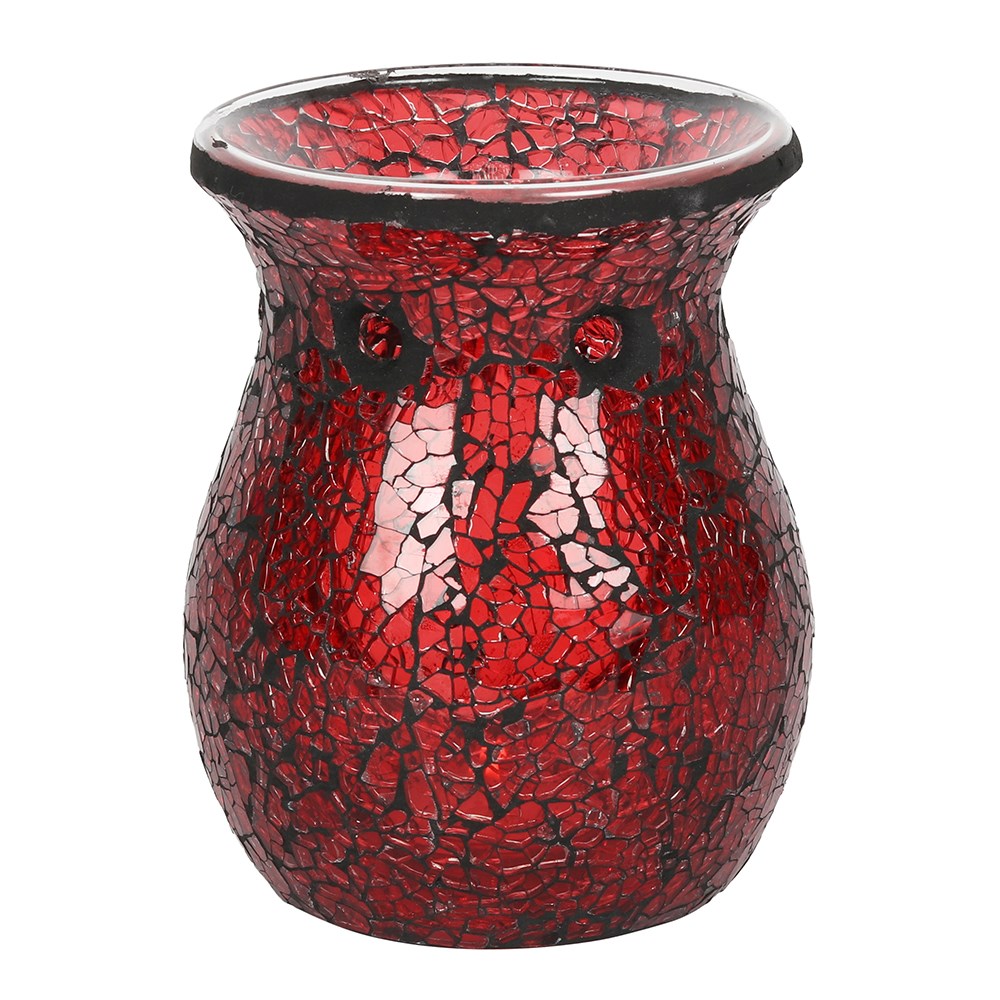 Kominek na Woski i Olejki Red Crackle Glass|candleroom.pl