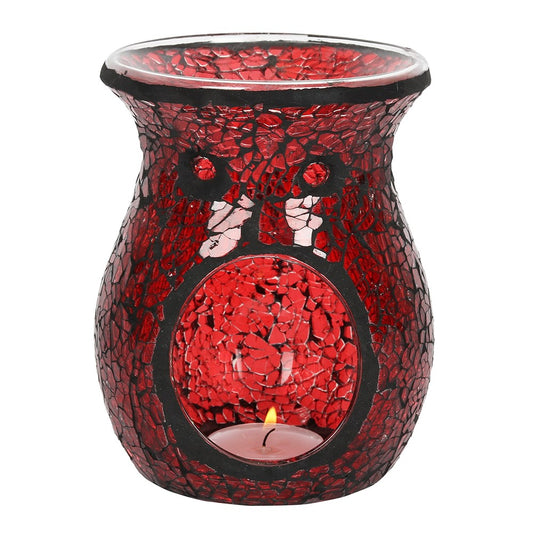 Kominek na Woski i Olejki Red Crackle Glass|candleroom.pl