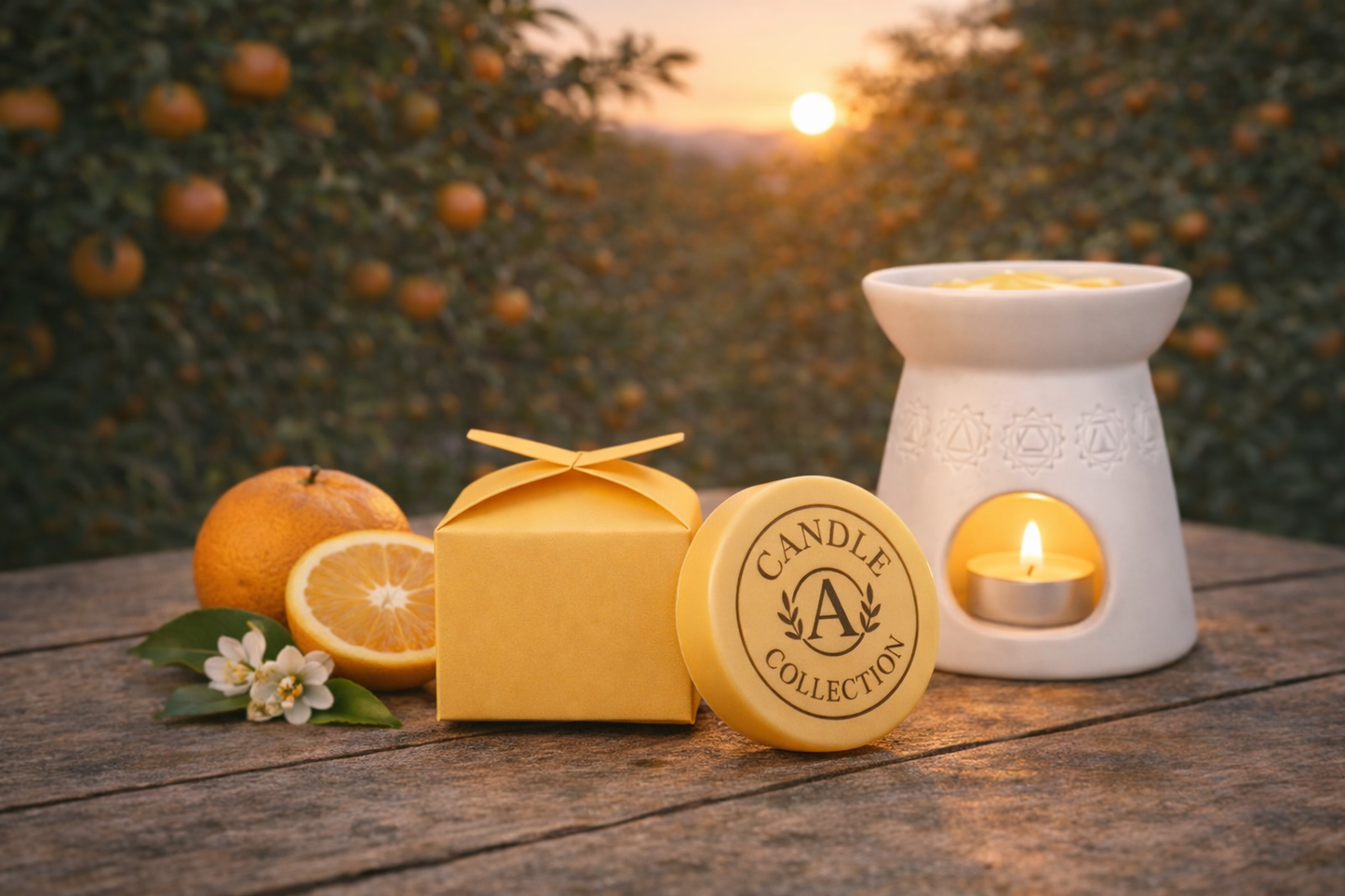 Sigil Mandarin Nightfall 35g A Candle Collection – wosk sojowy do kominka, mandarynka i pomarańcza