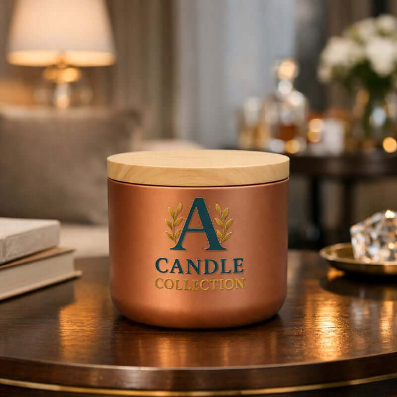 Świeca Unearthly 175g marki A Candle Collection w aranżacji wnętrza, elegancka perfumowa świeca sojowa