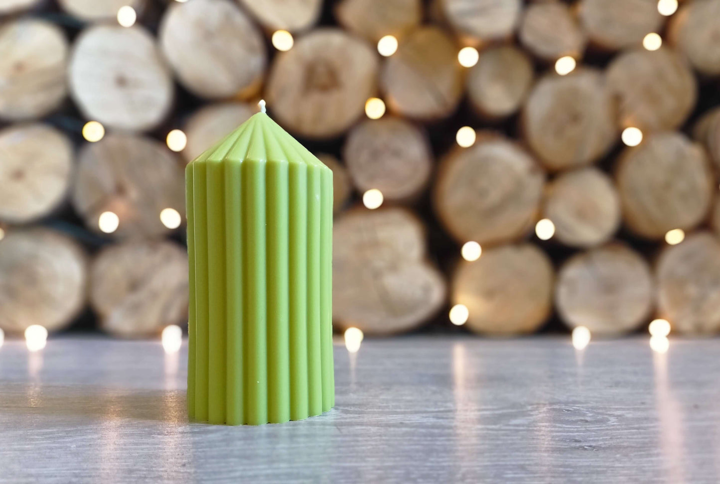 Świeca Sojowa Zielona 12,5cm|candleroom.pl