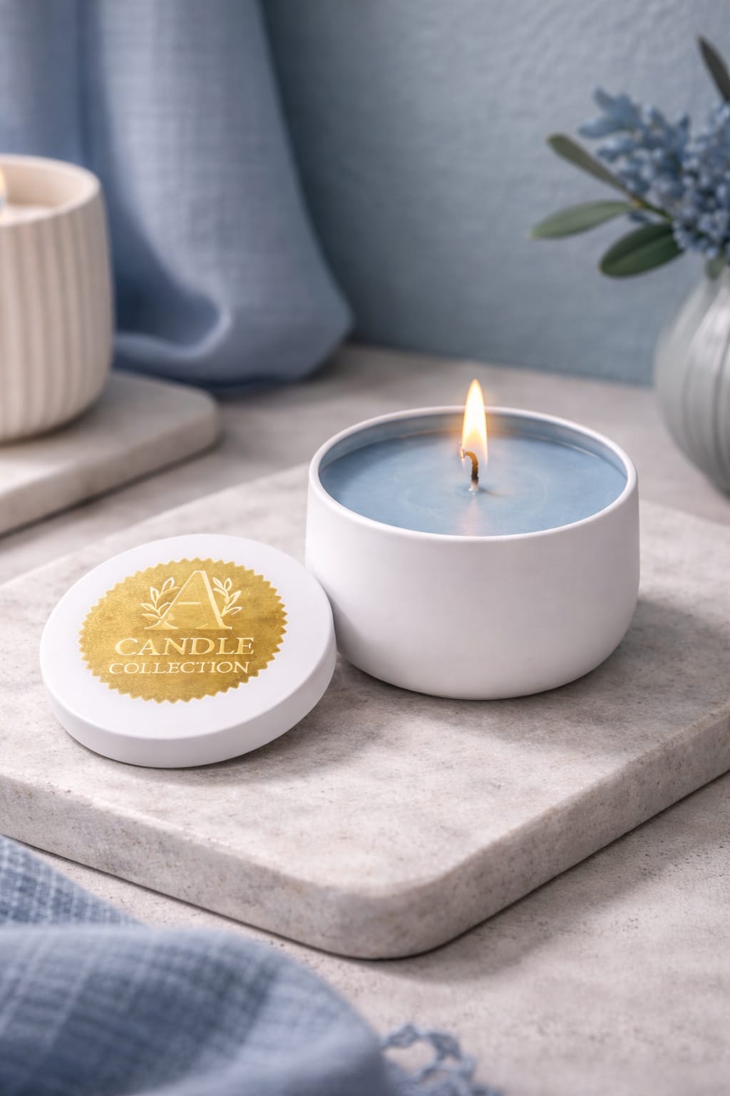 Świeca Sojowa Niebieska 90g