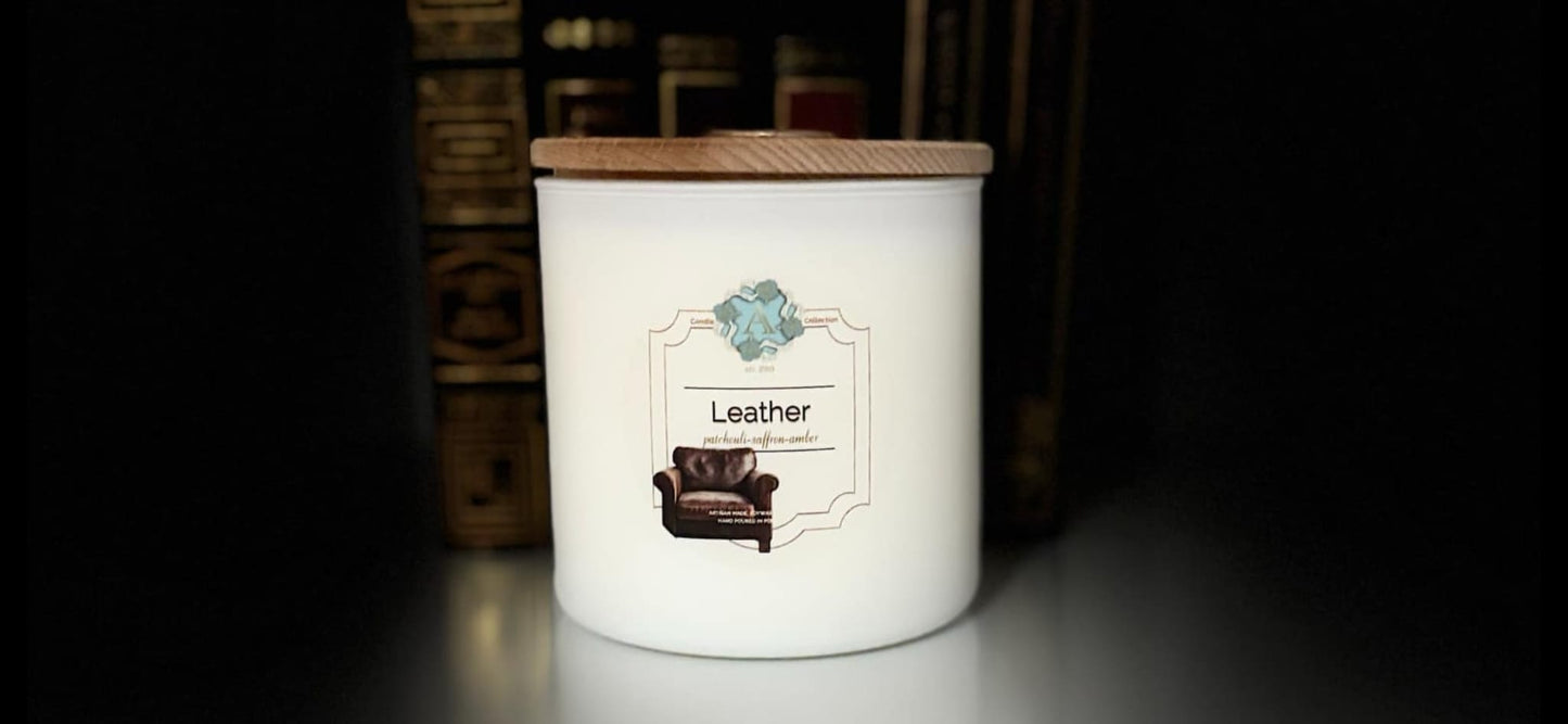 Świeca Leather 520g|Skóra|Candle Room