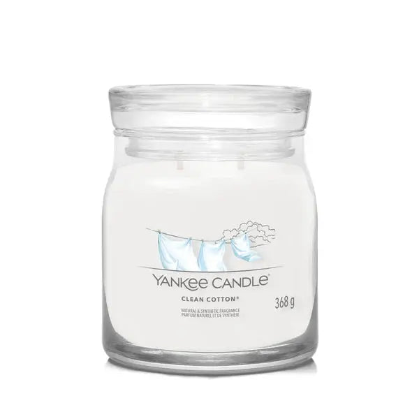 Średnia Świeca Clean Cotton Yankee Candle