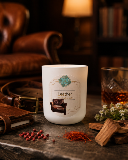 Świeca Leather 190g