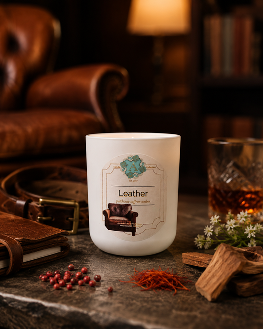 Świeca Leather 190g
