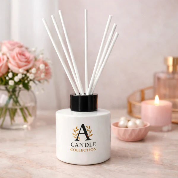 Białe patyczki do dyfuzora zapachowego z włókna 19 cm w dyfuzorze
