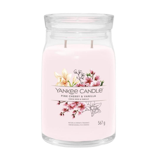 Large Pink Cherry & Vanilla Candle