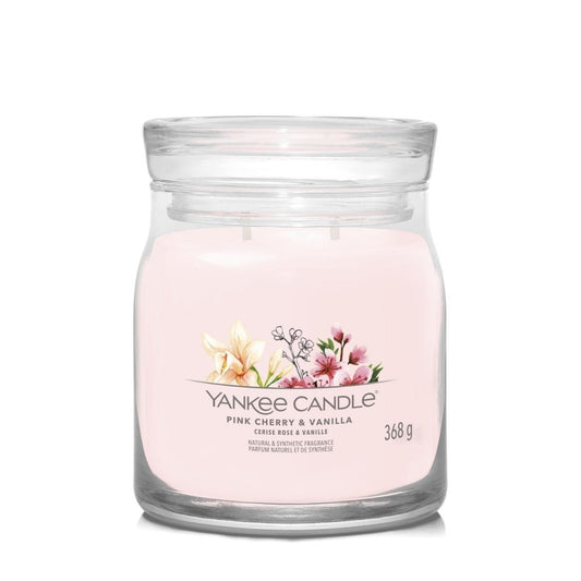 Pink Cherry & Vanilla Medium Candle